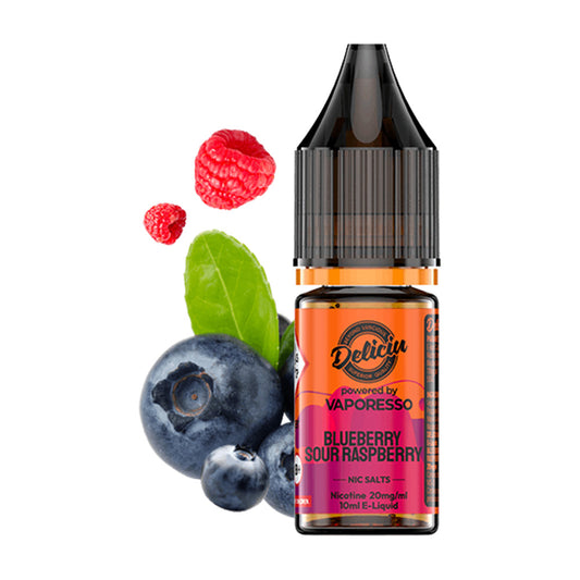 Deliciu Nic Salts - Blueberry Sour Raspberry 10ml