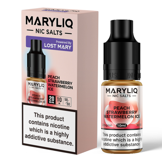 Maryliq Salts - Peach Strawberry Watermelon Ice 10ml